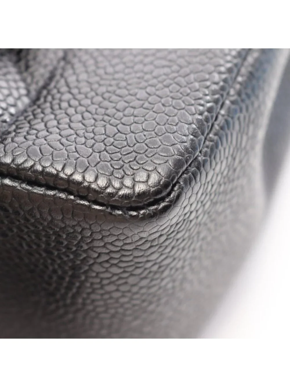 Chanel Shoulder Bag Quilted Diana Flap Black Caviar Leather Chain